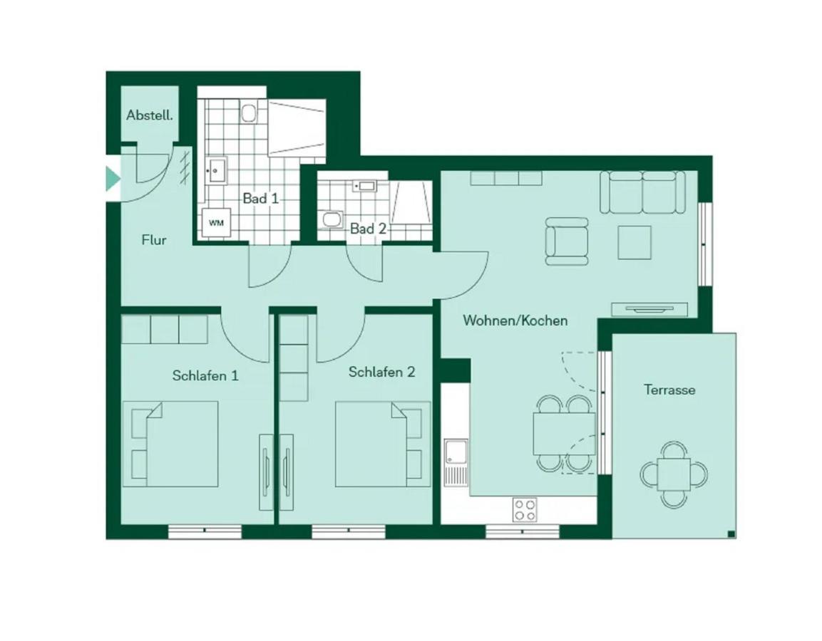 Terrassenwohnung "Traumhafft" - Haffresidenz Garz  Exterior foto